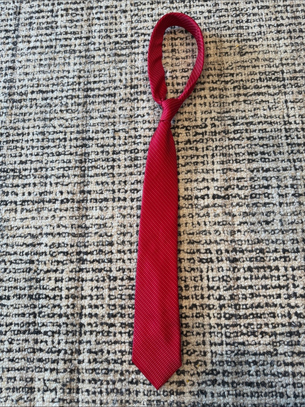 Nautica Men's Red Textured Narrow Tie